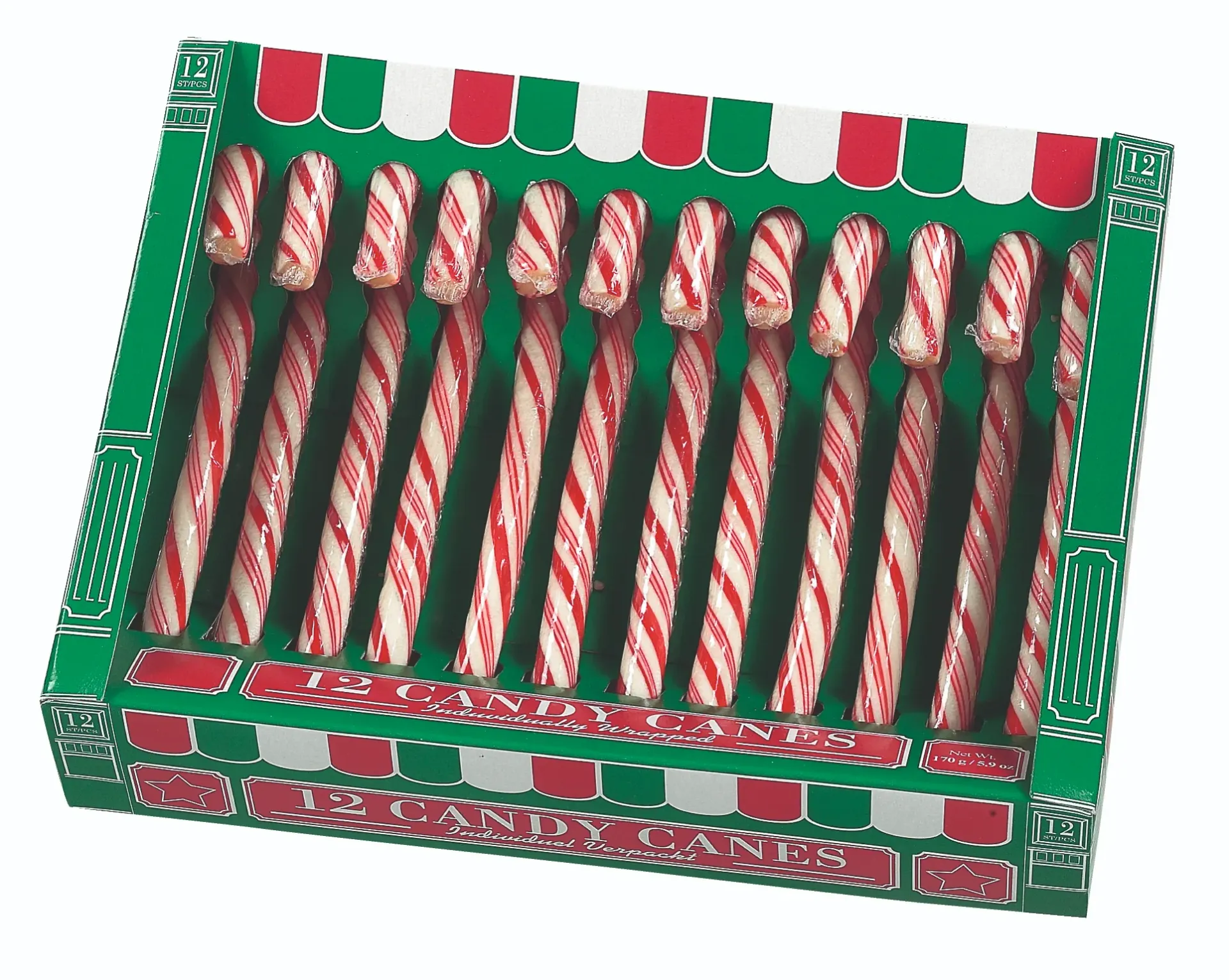 Boite 12 mini candy cane fruit 168gx24