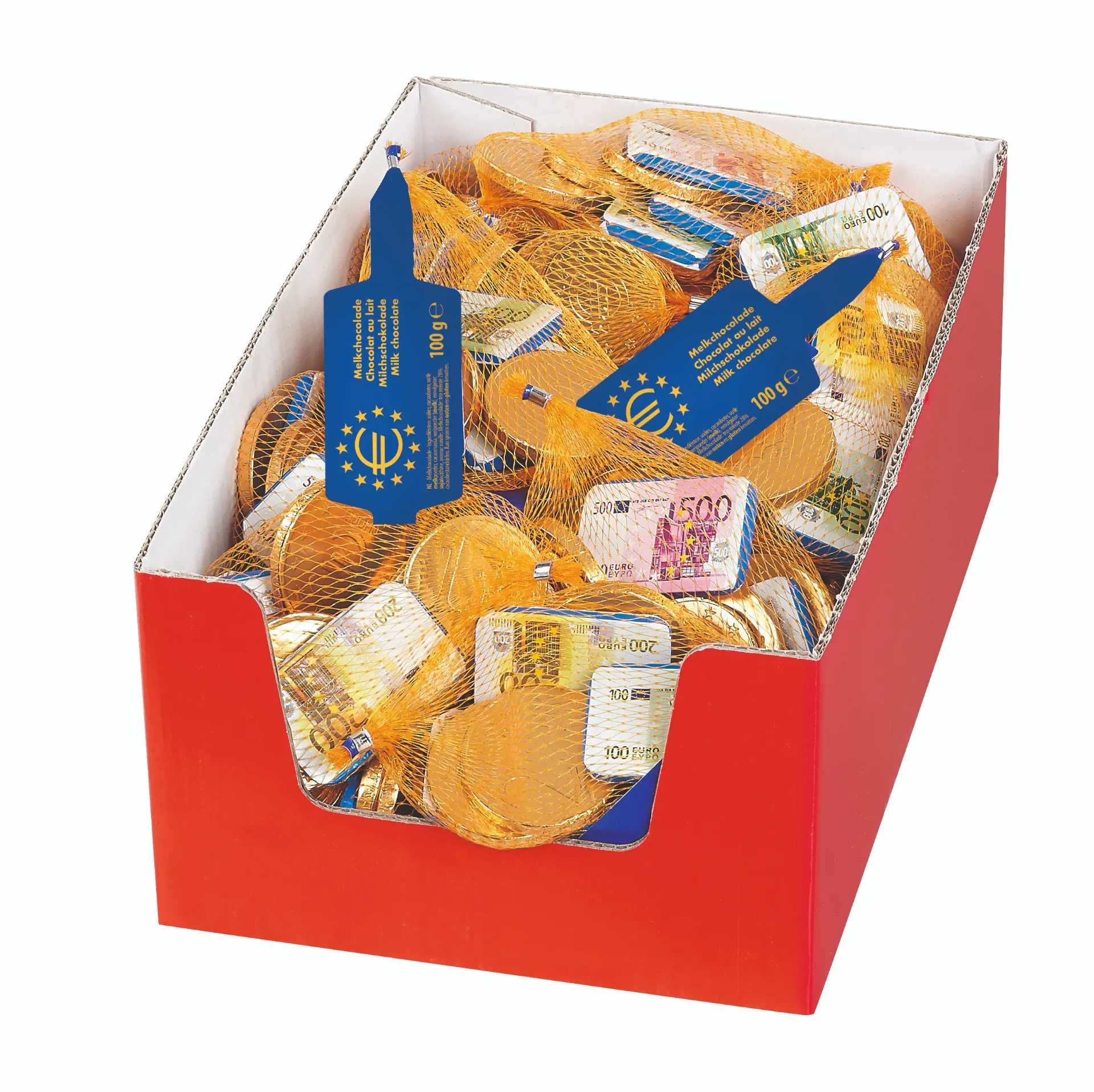 [H031 00 0100] Filet de pièces et billets euros 100gx30