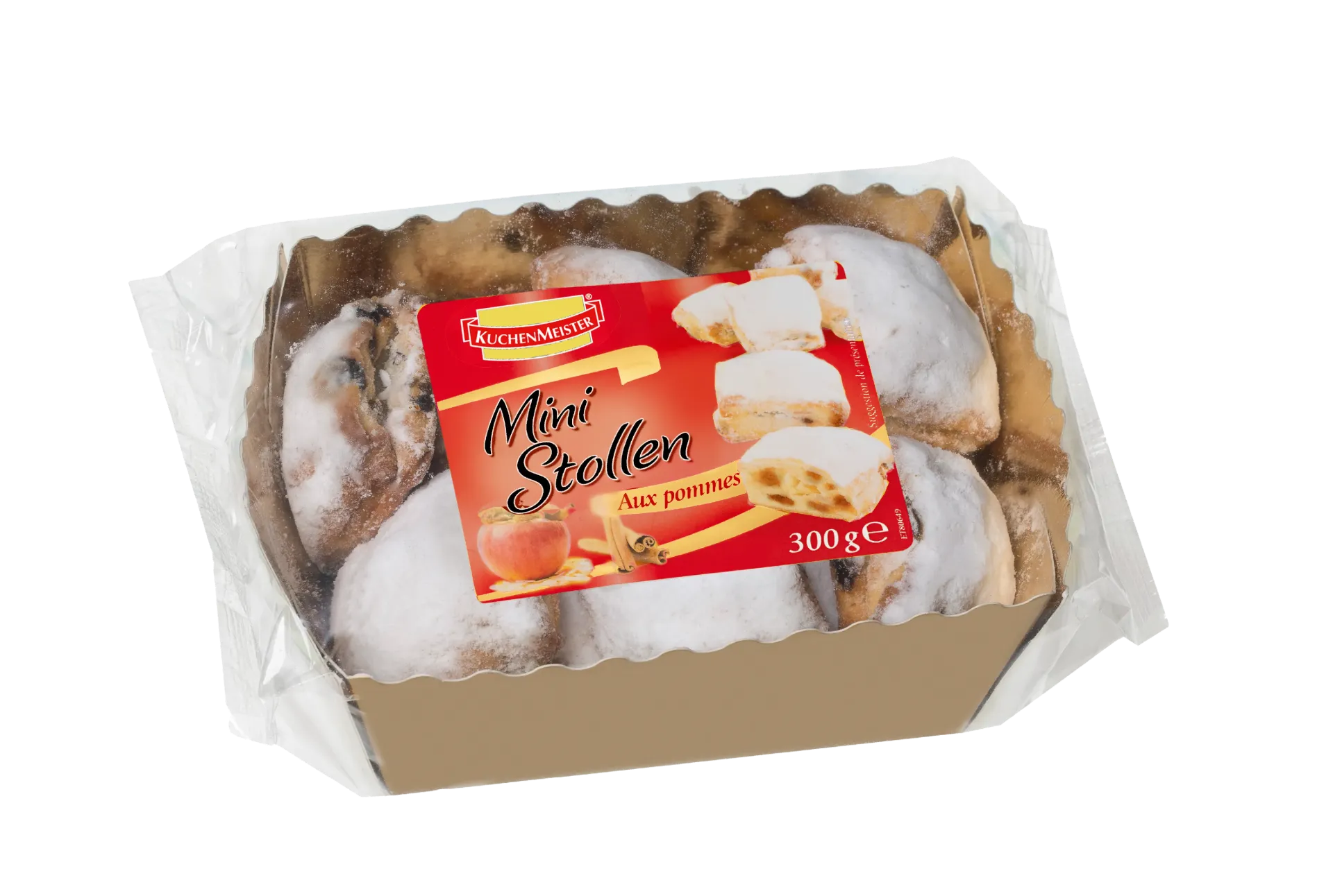 Barquette mini Stollens pomme 300g x 13