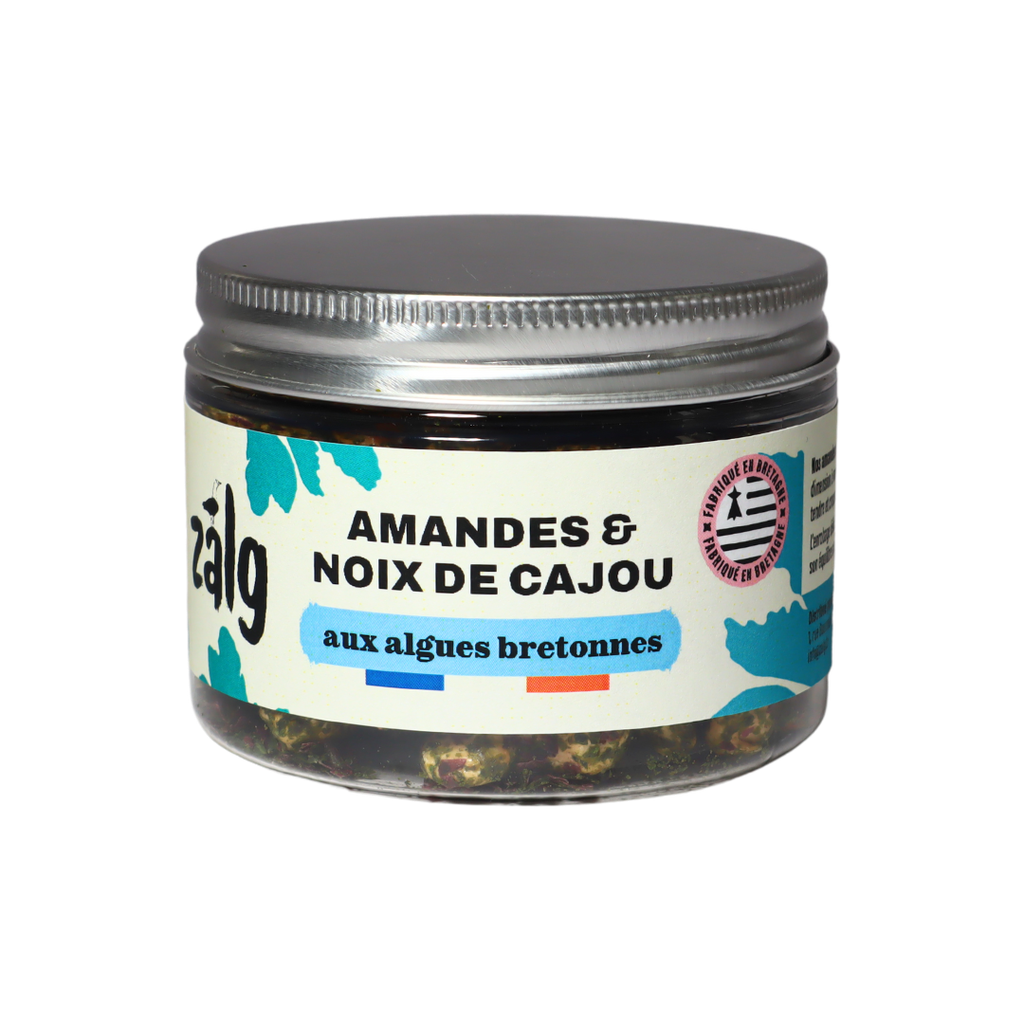 [ZALAM10] Bocal mix amandes et noix de cajou aux algues 70g X10