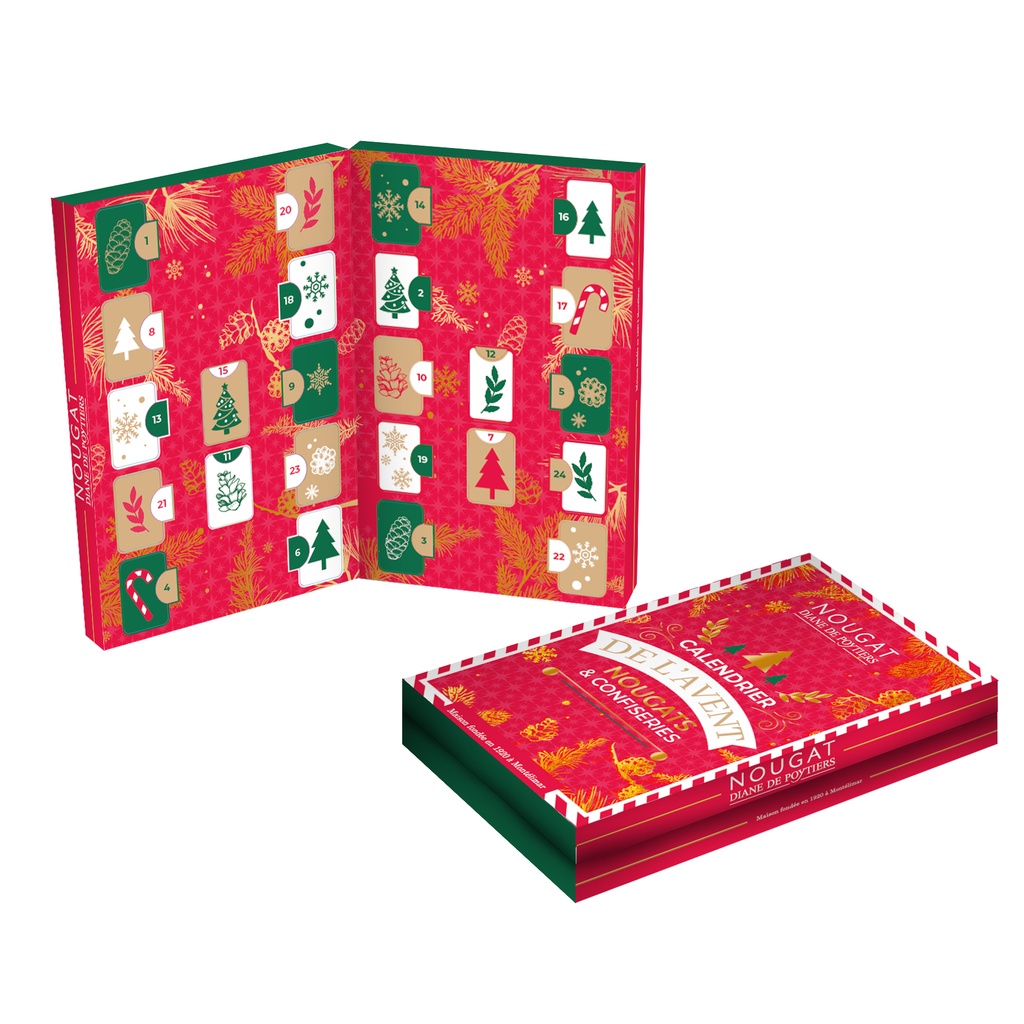 [ND11603] Calendrier de l'Avent confiserie ass 170gx6