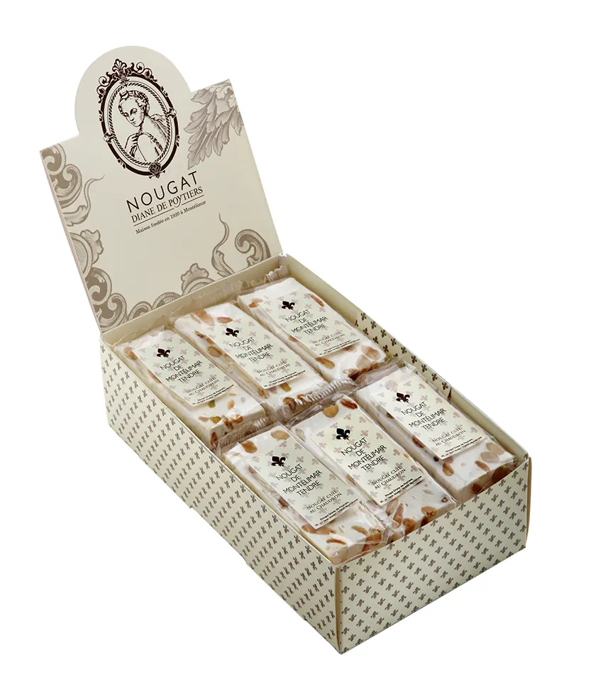 [ND101021X24] Présentoir barres de nougat 35g x 24