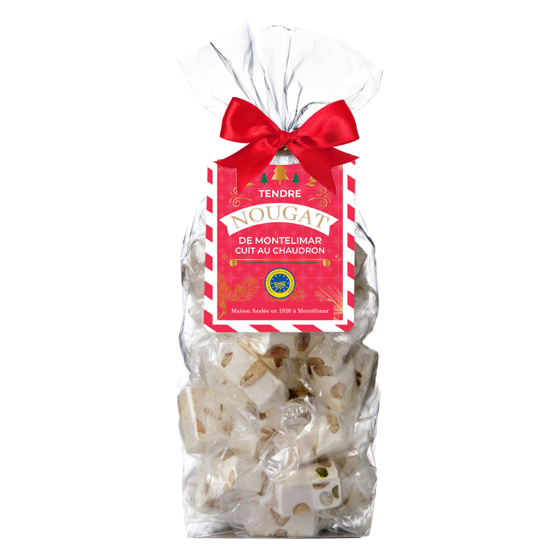 Sachet décor noël nougat papillotes 150gx18