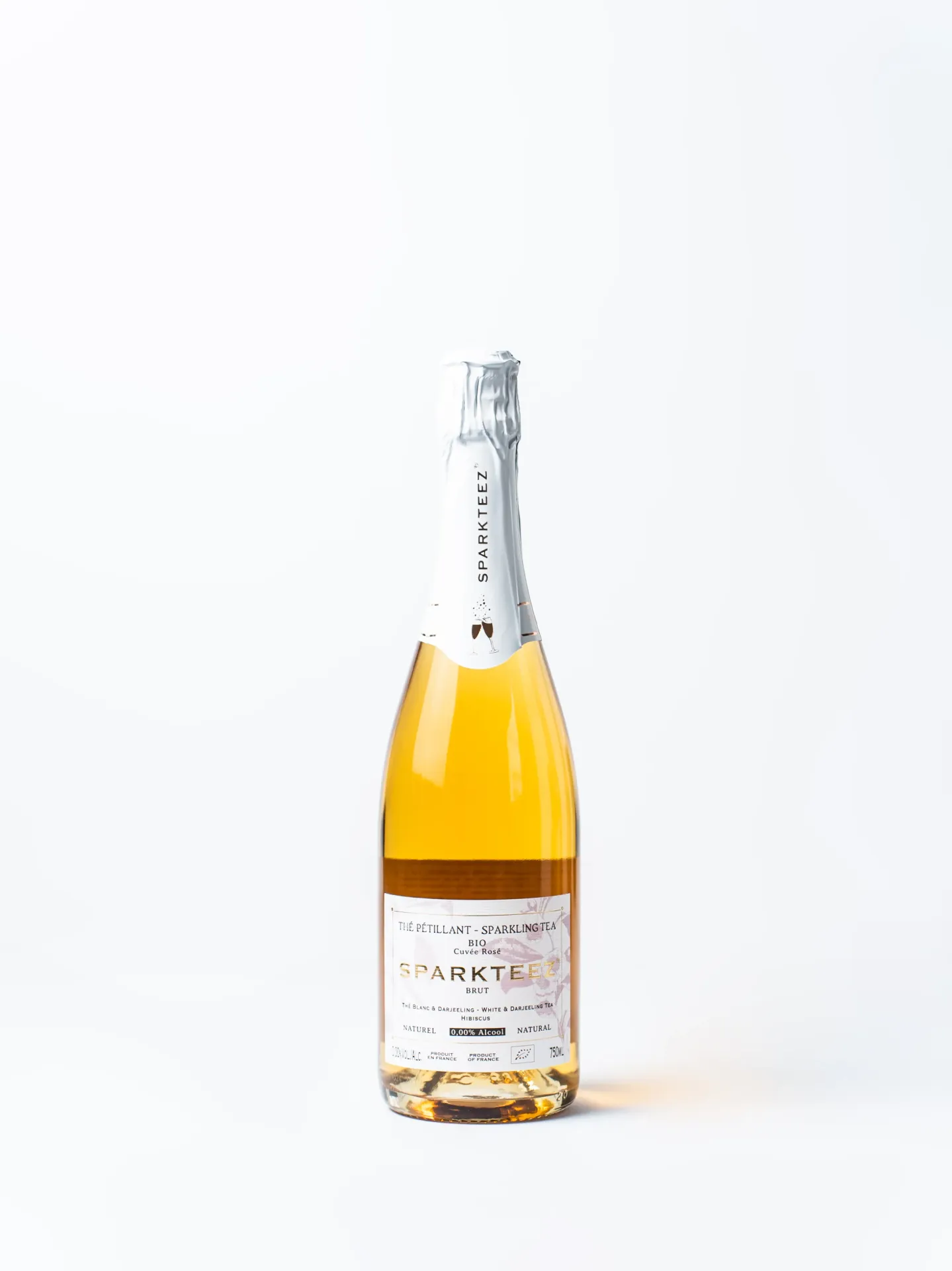 [TEEZROS] SPARKTEEZ thé pétillant rosé Bio 75cl X6