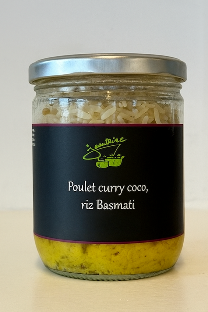 [AR00295] Poulet curry coco et riz Basmati 320g X6