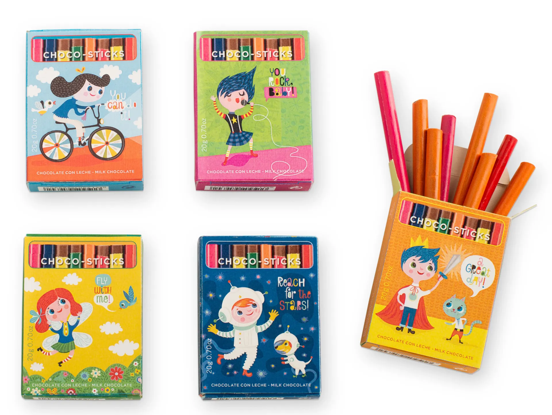 [SC9593/5451] Boite de crayon choc lait   20g x 45