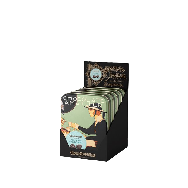 Boite métal feuille fleur de sel  60gx5