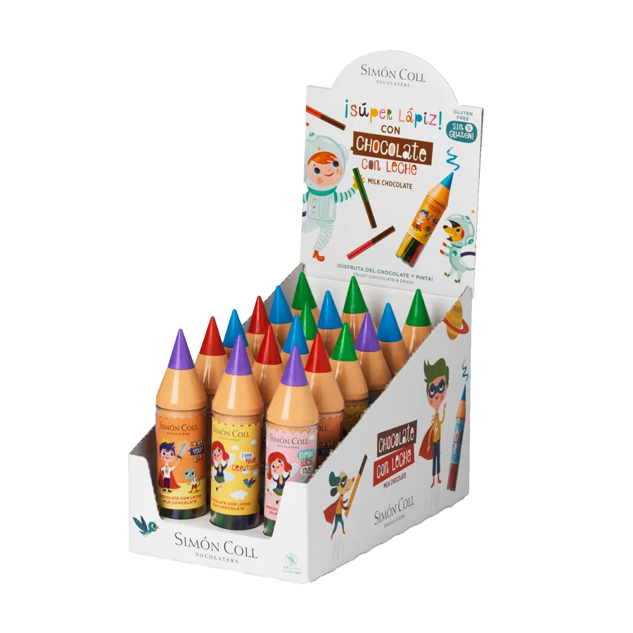 [SC2204/2242] Display gros crayon avec petits crayon choc 30gx18