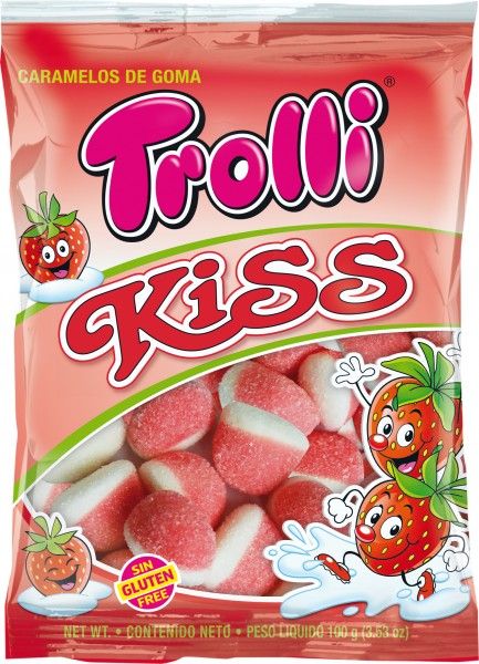 [T319439] Kiss fraise sachet 100g x 22