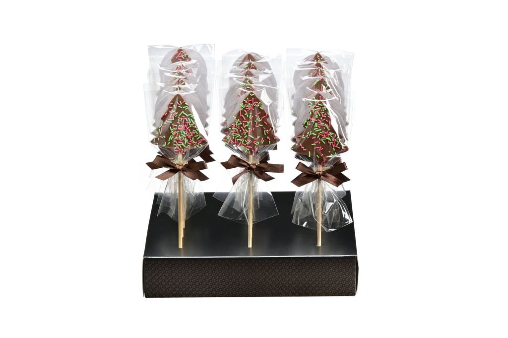 [MDV8492] Sucette choc lait sapin noël 35gx18