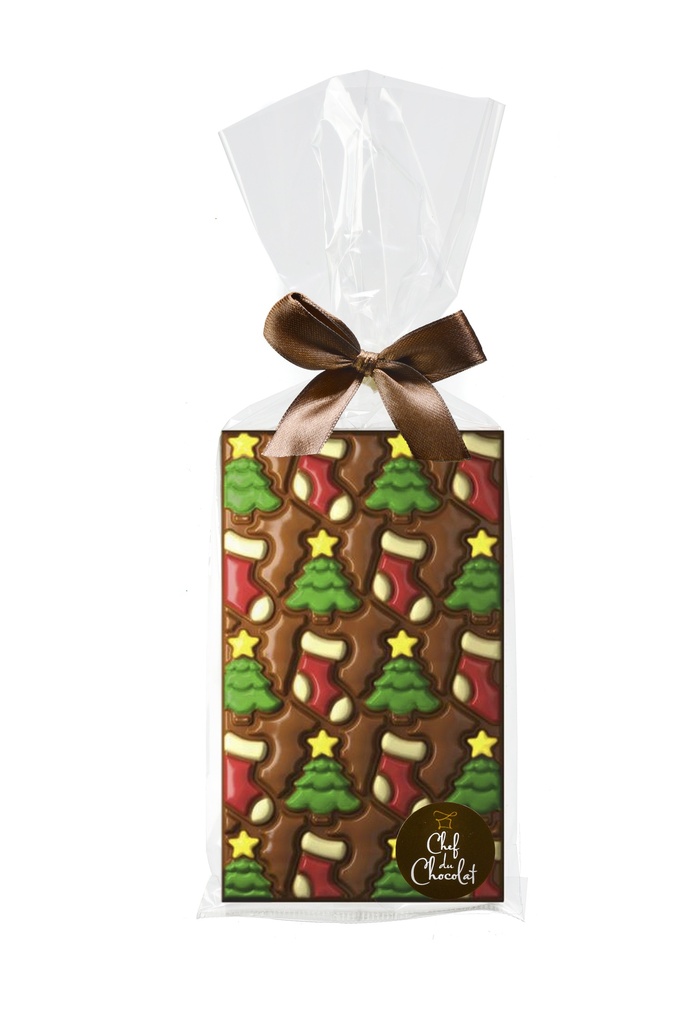 [MDV8454] Tablette chocolat lait Noël 150gx8