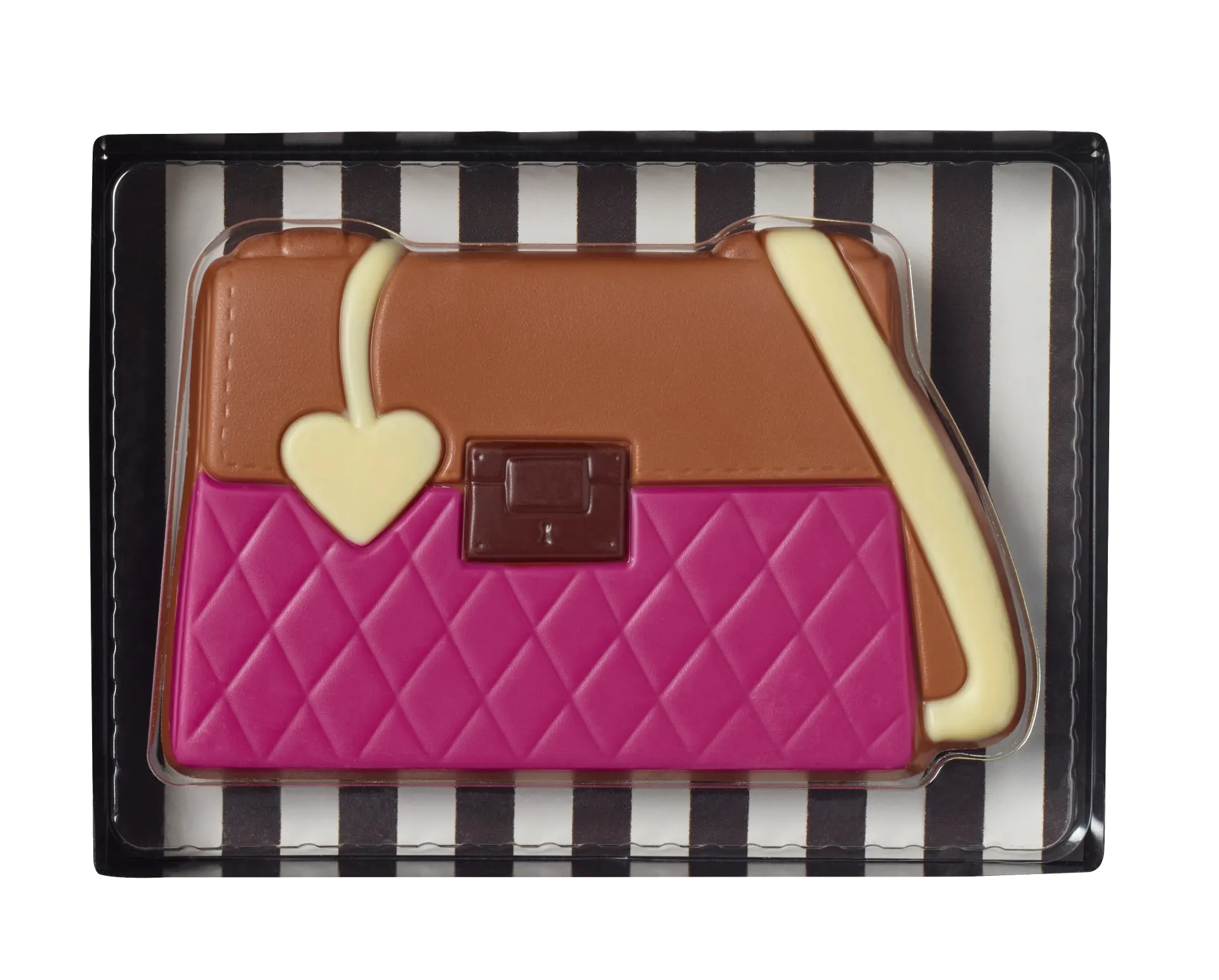 Boite cadeau sac à main choc lait 70gx8
