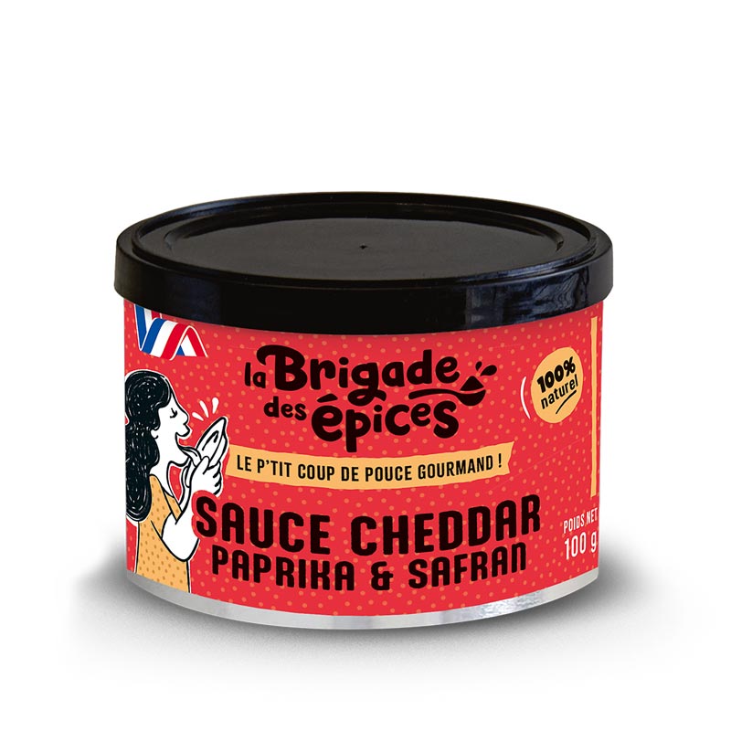 [BE130394] Sauce CHEDDAR paprika 100g X6