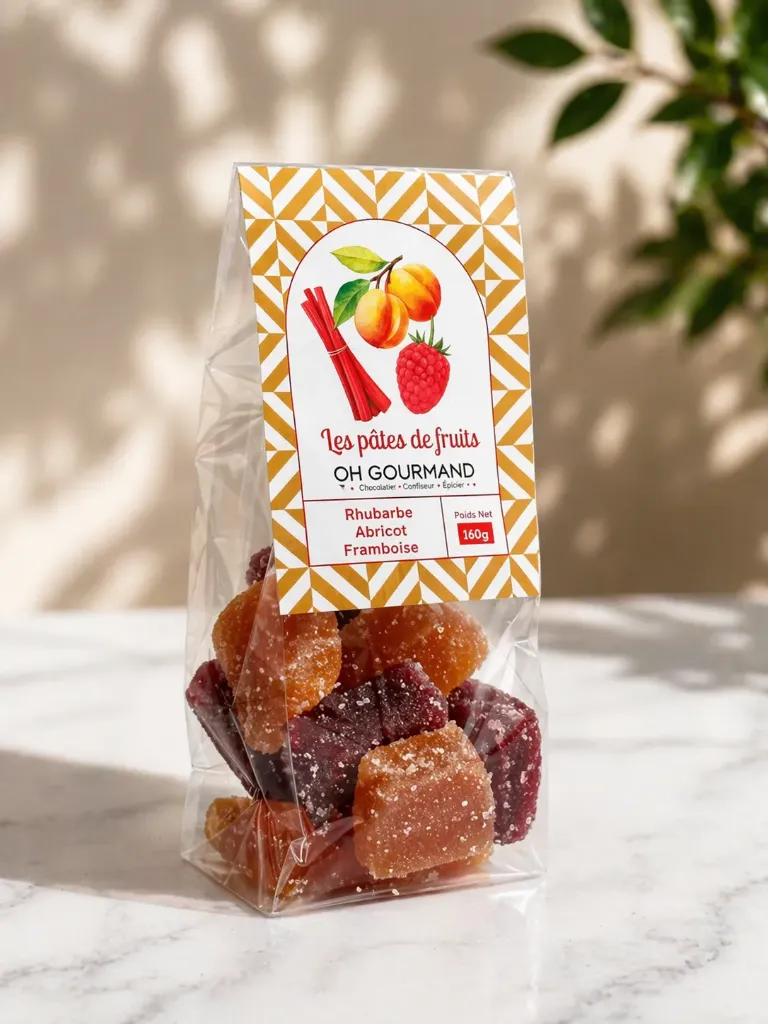 [OHPATFRUP] Sht p.de fruit rhubarbe abricot fram 160gx10